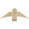 Ekena Millwork Bellingham Rough Sawn Timber Gable Bracket, Douglas Fir, 36"W x 13"H x 4"D x 6"F, 9/12 Pitch GBW036X13X0406BEL00RDF - alternate 1